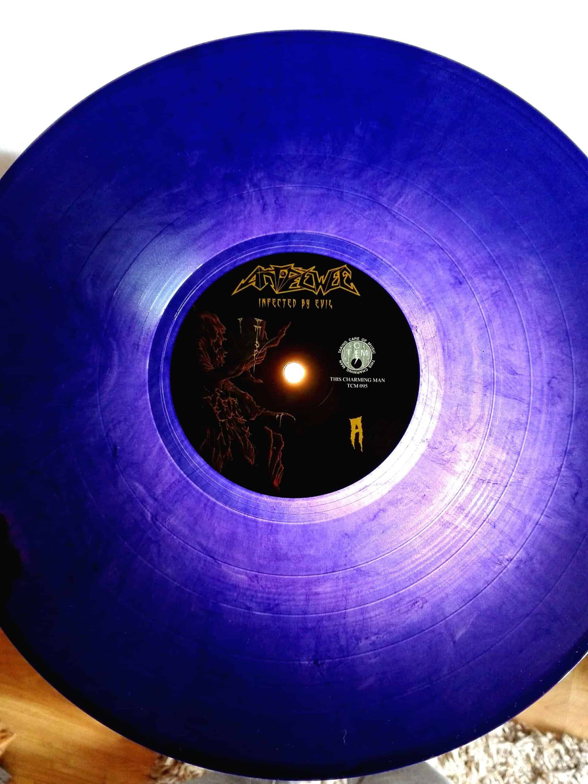 Antipeewee – Infected by Evil LP/CD 100x clear yellow, 400x clear purple w/ black smoke