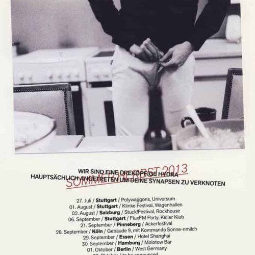 Die Nerven - Tour 2013 Poster DIN A2 Format: clear blue w/ black haze (mailorder exclusive)