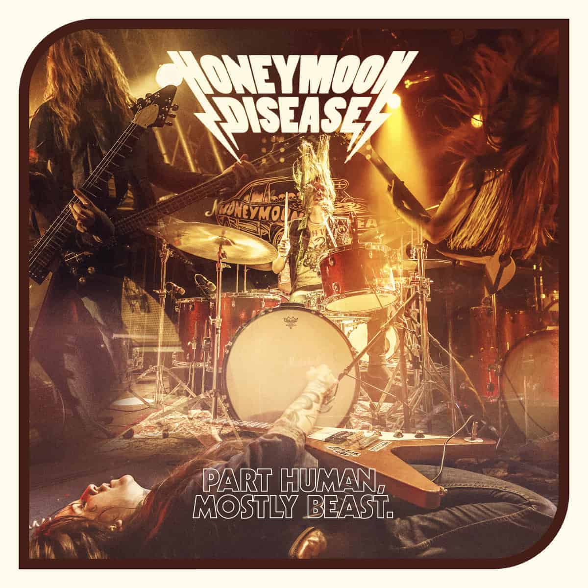 Honeymoon Disease - Part Human, Mostly Beast. CD (The Sign) gatefold cover, black vinyl