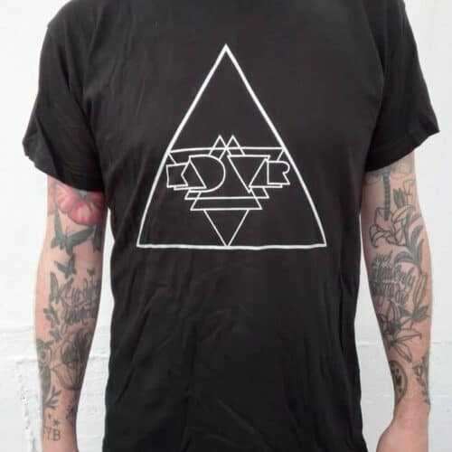 Kadavar - Triangle Shirt (gold/silver print) A new and exclusive Mountain Witch shirt! blue with silver print on black
