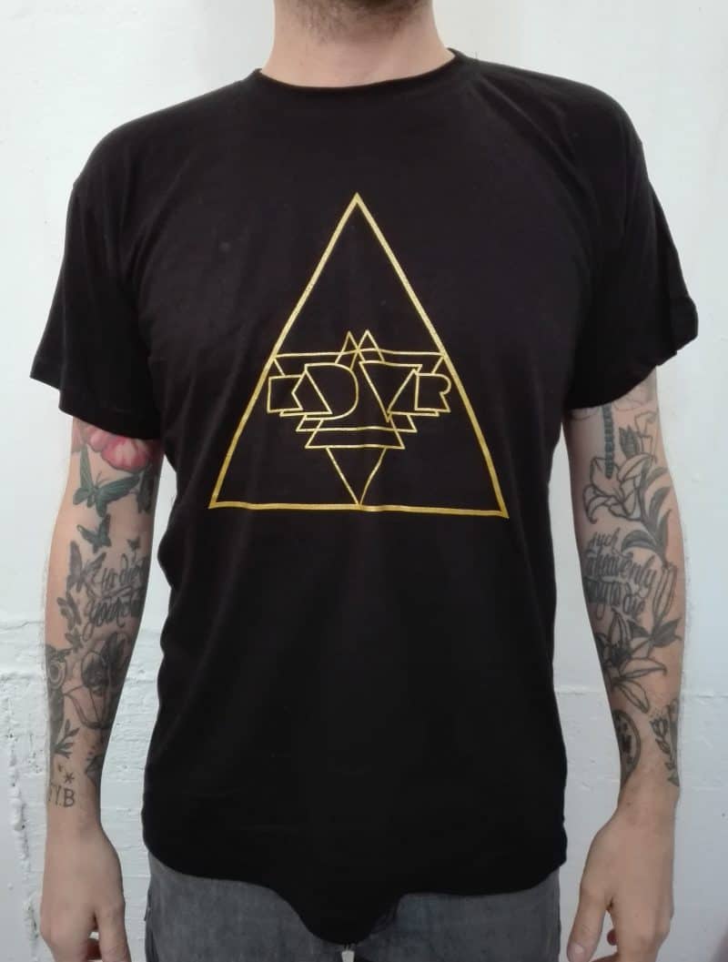 Kadavar - Triangle Shirt (gold/silver print) classic design from these evergreens! 2 variations - silver or gold print