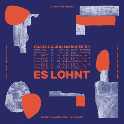 Nuage und das Bassorchester - Es lohnt col.LP/CD Pressing Info: 100x gold, 400x green (SOLD OUT) All copies come in thick gatefold covers with foil-on print. Repress - 150 copies white wax, 150 orange wax - no gatefold