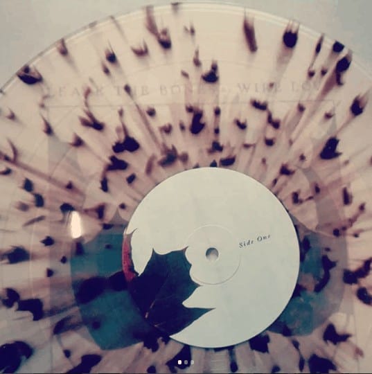 Wire Love - Leave the Bones LP Pressing info: 100 milky clear w/ brown splatter (mailorder exclusive), 400 black/milky clear split all covers with UV spot varnish