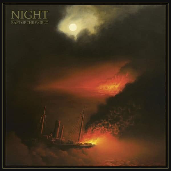 Night ‎– Raft Of The World col.LP (The Sign) golden vinyl, gatefold cover, printed inner sleeve, promo sticker on the plastic outer sleeve, digital download code.