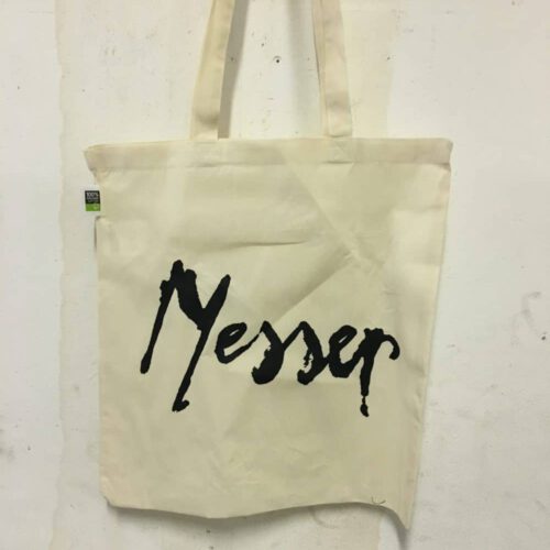 Messer - Logo Tote Bag pressinginfo:  100x clear black haze (mailorder exclusive), 400 white  