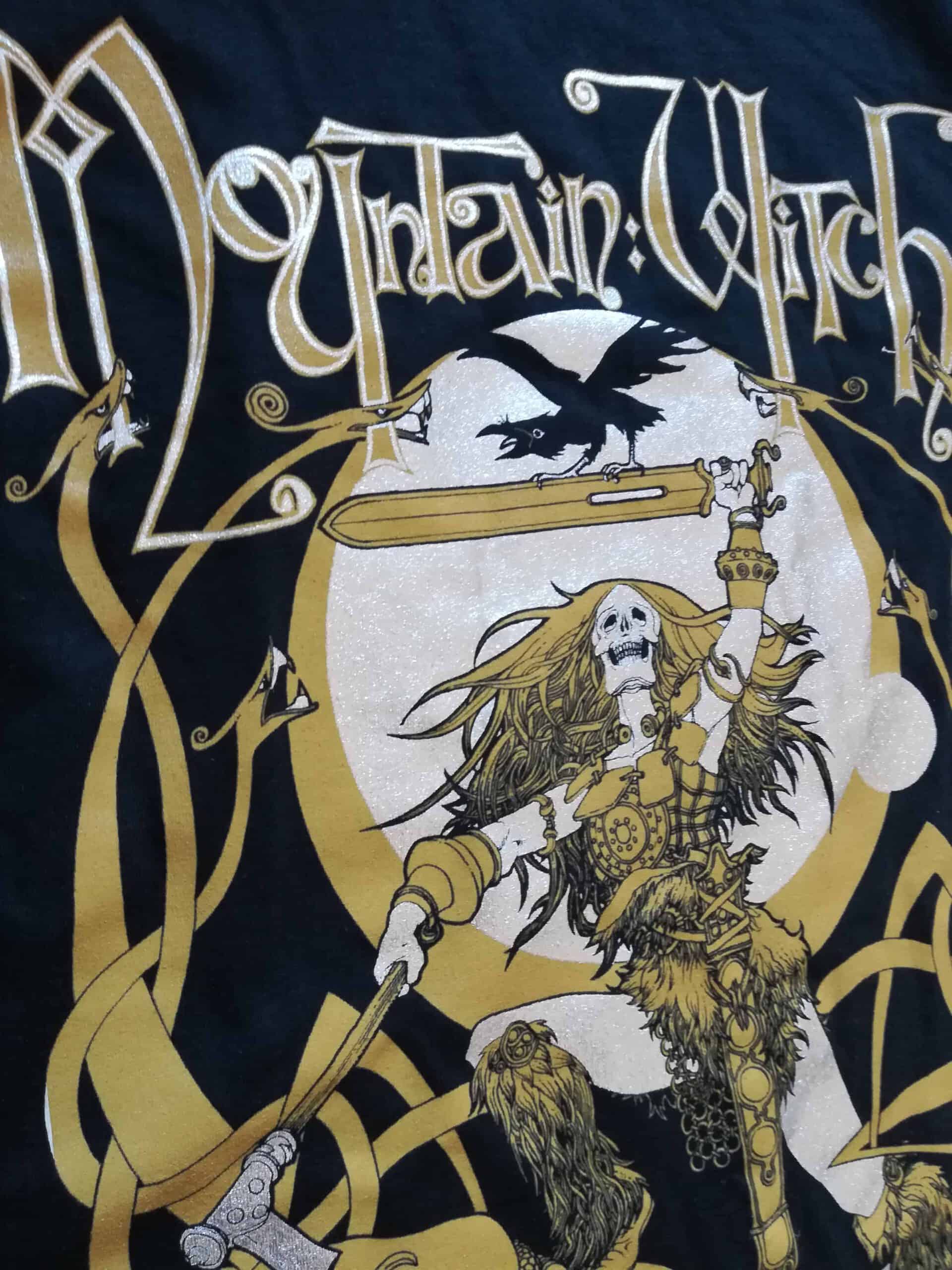 Mountain Witch - Doom Queen Shirt (yellow print) A new and exclusive Mountain Witch shirt! mustard yellow
