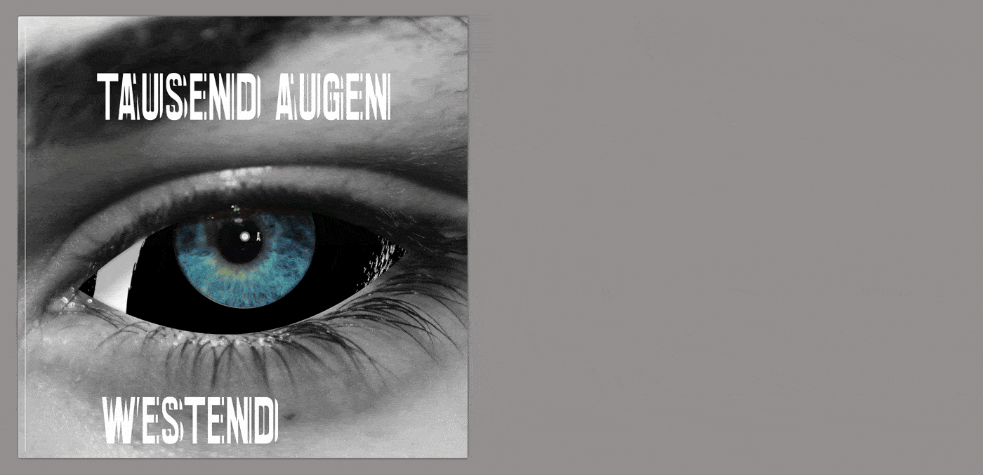 Tausend Augen - Westend col.LP/CD *limited Mailorder Version: 100 copies silver/clear transparent ! LP comes with die Cut Sleeve & DL Codes (SOLD OUT) *regular Vinyl Edition: 320 copies turquis (sold out) marbled wax – roundabout 100 magenta coloured (sold out) *repress: 300 copies green wax *CD Digipack