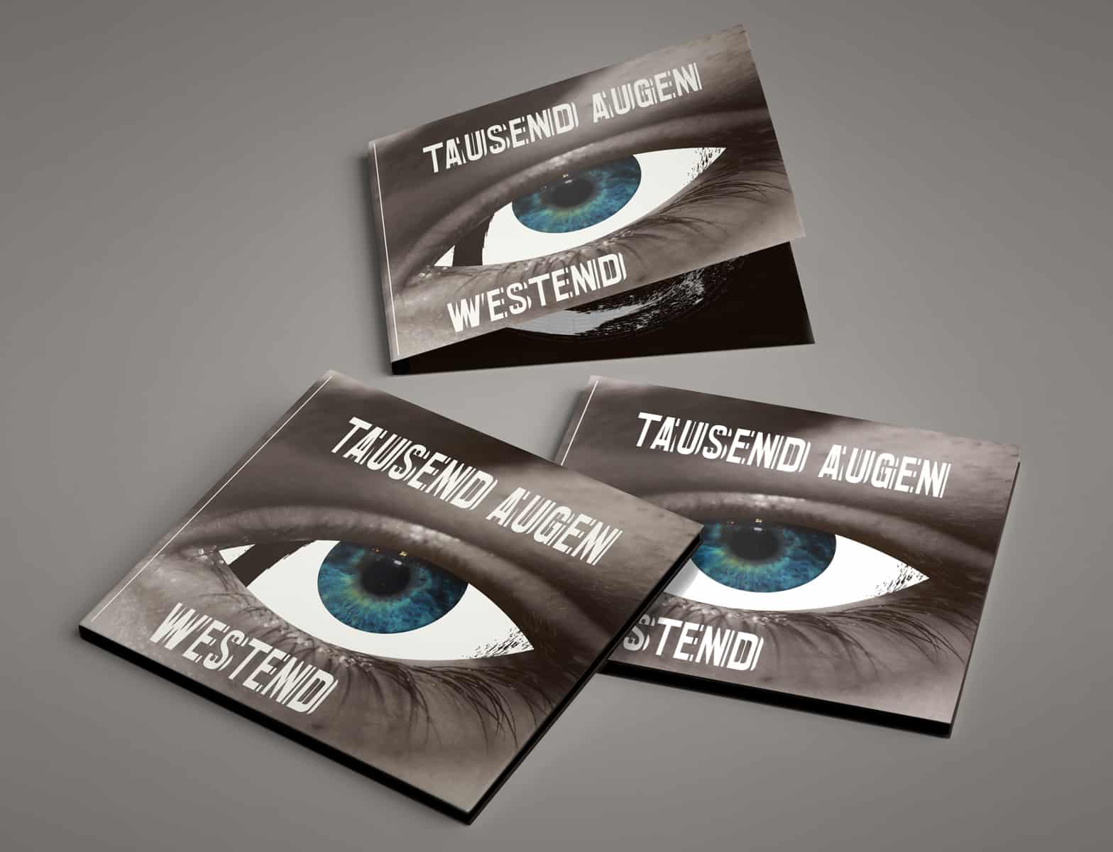 Tausend Augen - Westend col.LP/CD *limited Mailorder Version: 100 copies silver/clear transparent ! LP comes with die Cut Sleeve & DL Codes (SOLD OUT) *regular Vinyl Edition: 320 copies turquis (sold out) marbled wax – roundabout 100 magenta coloured (sold out) *repress: 300 copies green wax *CD Digipack
