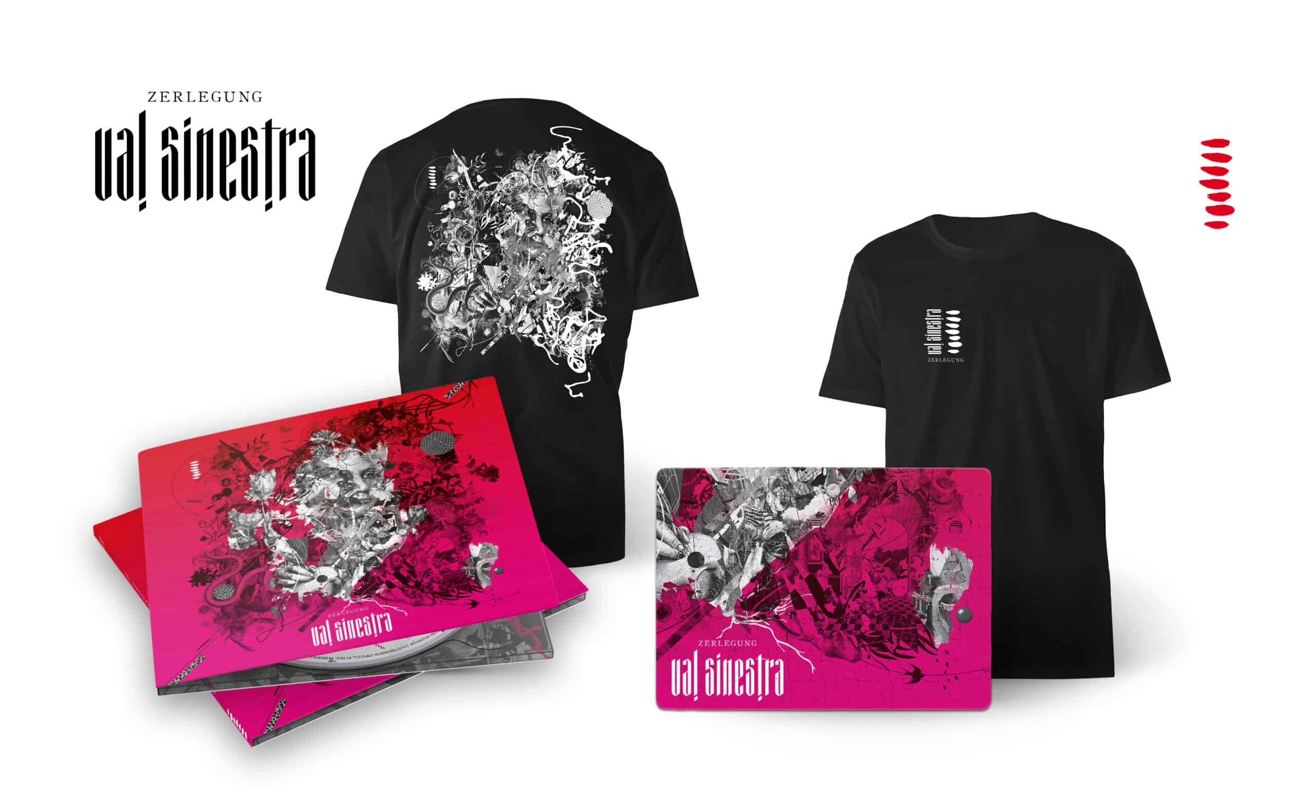 Val Sinestra - Zerlegung col.LP/CD *Preorder Shirt Bundles available incl. CD or ltd. LP plus a jigsaw puzzle! *limited Mailorder Version: 100 copies clear black white splatter! LP comes also with a jigsaw-puzzle! *regular Vinyl Edition: 400 copies white wax *CD Digipack / choose between puzzle-version or only CD