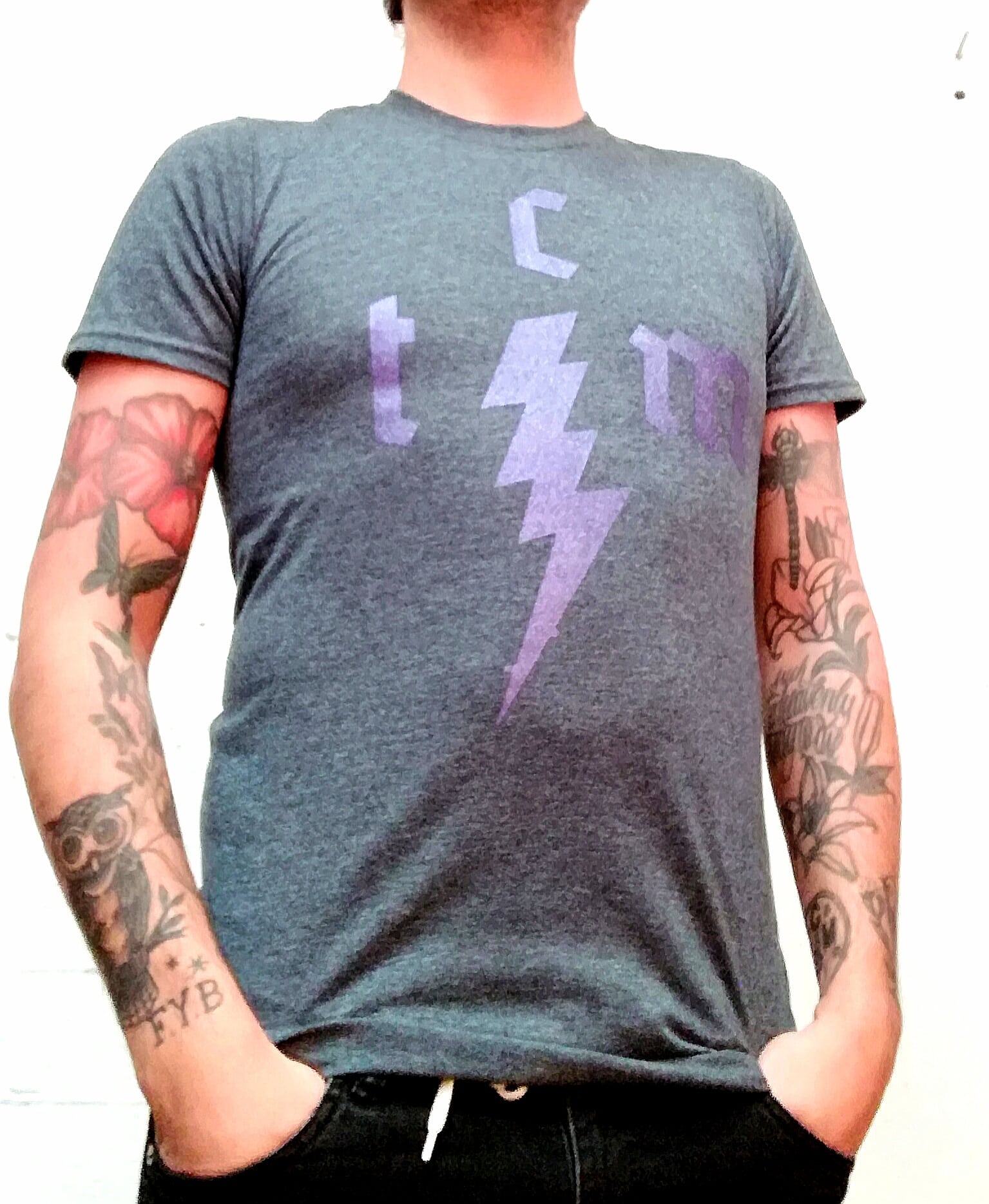 This Charming Man – Blitz Shirt (purple silver, rainbow or discharge print) Das This Charming Man Blitz Logo im fancy Druck!