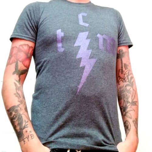 This Charming Man - Blitz Shirt (purple silver, rainbow or discharge print) Exclusives HYSTERESE Shirt bei This Charming Man Records! 25 Stück made