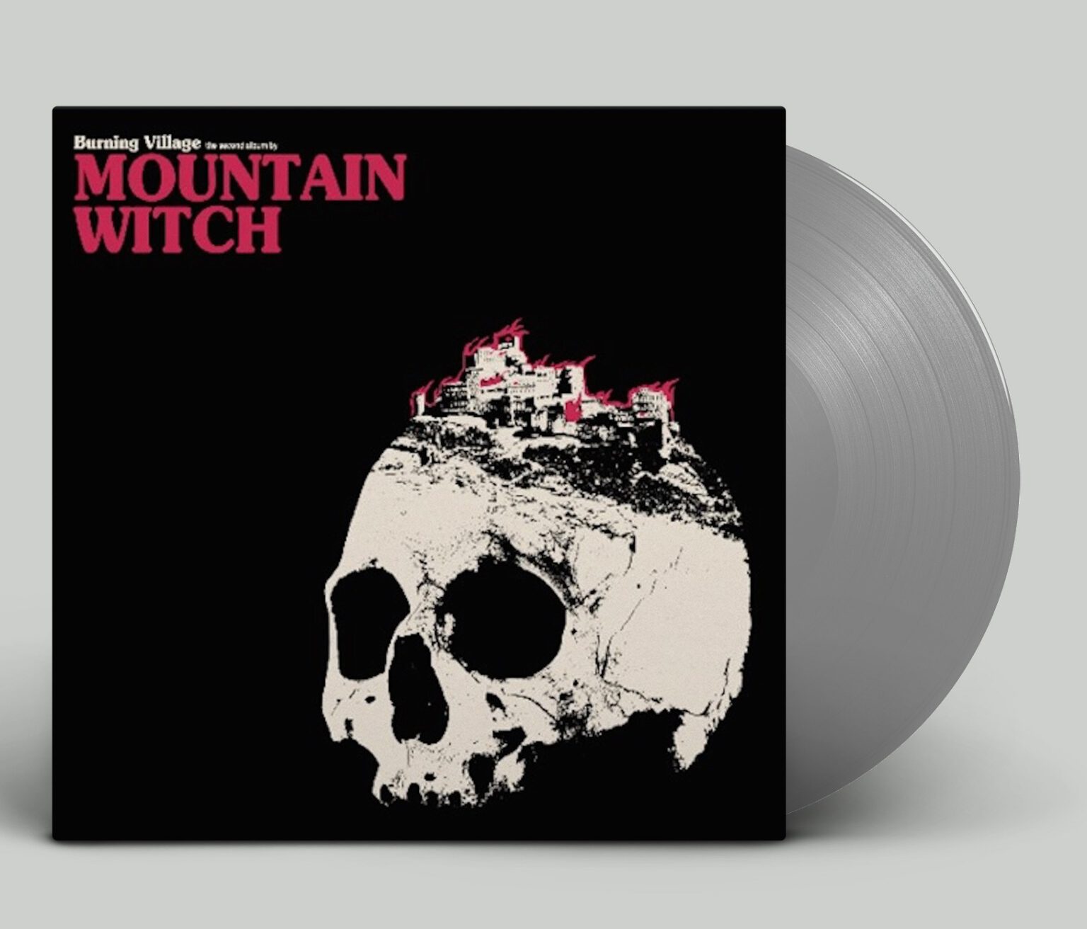 Mountain Witch - Burning Village col.LP/CD Pressing Info: 1st press: 200 copies oxblood wax & 800 copies black wax (SOLD OUT) 2nd press: 500x copies black in bone (SOLD OUT) 3rd pess: 500x brown in clear (SOLD OUT) all copies come with a giant poster