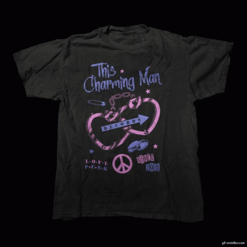 This Charming Man - '77 Love Shirt (blue & black) 100% Baumwolle