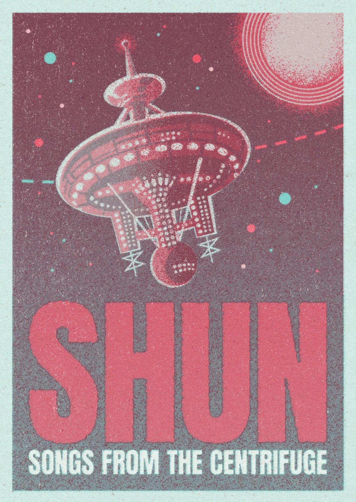 Shun - Songs From The Centrifuge 180 Gramm col.LP Pressing Info: 100x orange wax 180 Gramm Lps with Riso Postcards plus SHUN / TCM Stamps and Poster 400x blue wax LP 180 Gramm, with Poster 300x CDs 10x Testpresses